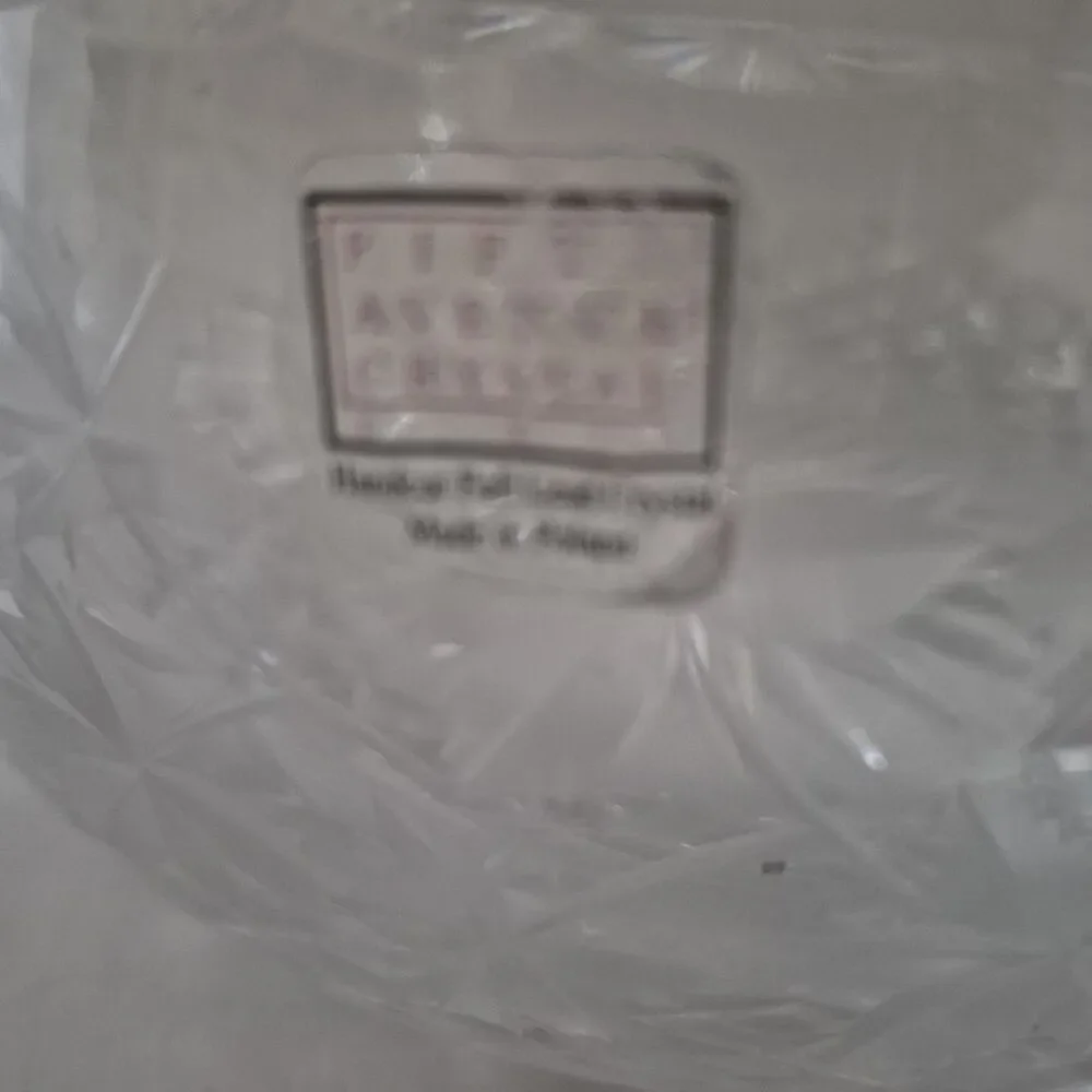 fifth avenue crystal large bowl lead Crystal